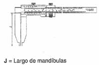 Calibres mec�nico de mand�bulas largas